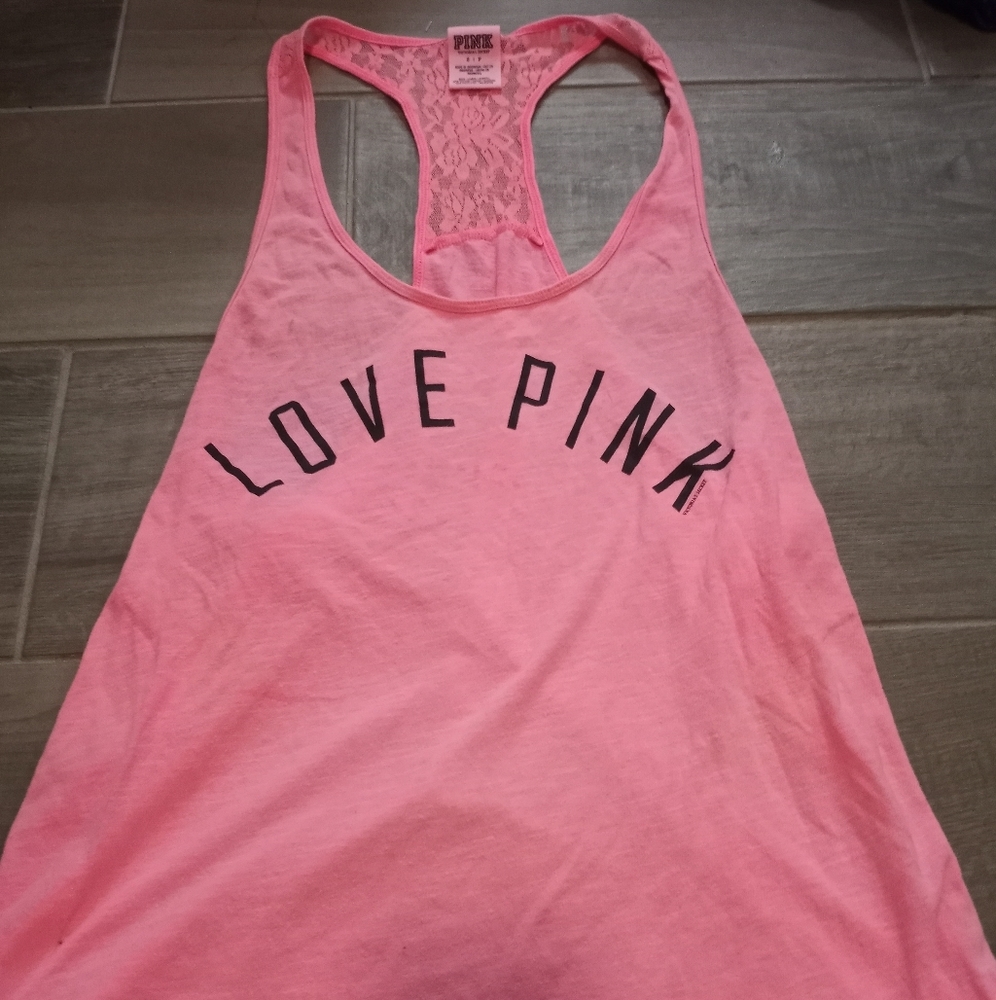 Pink size small tank top